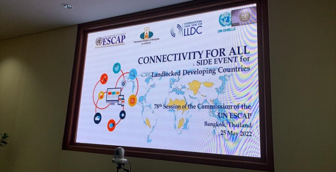 Connectivity (105), transport (293), Mongolia (395), ESCAP (72), LLDC (335), ittlldc (497), sdg (214)