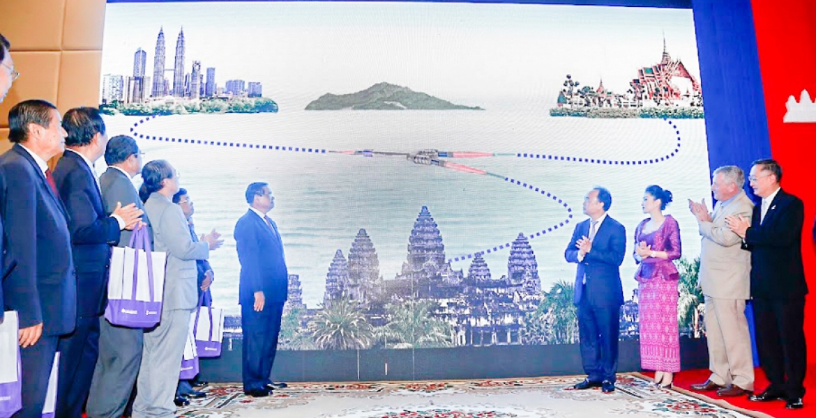 Khmer Times - submarine cable launch